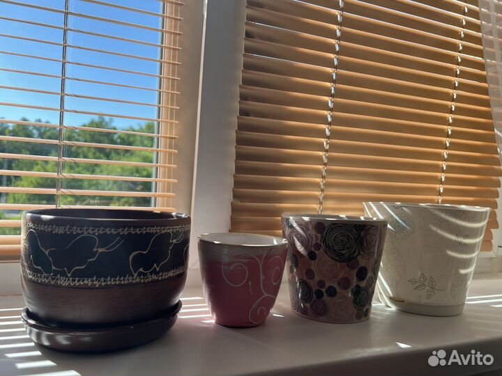 Горшок керамический 4шт