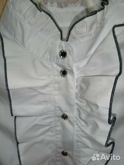 Блузка для девочки, школьная форма