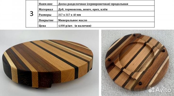 Разделочные и сервировочные доски