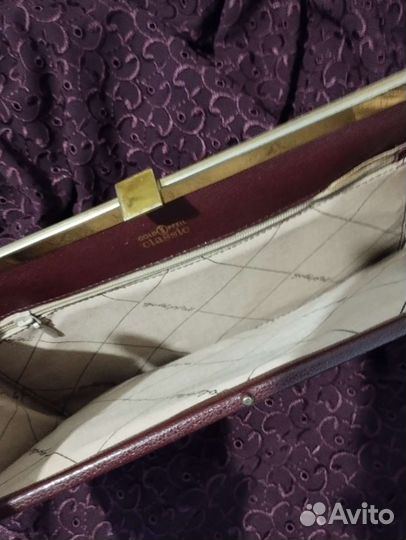 Сумка клатч натуральная кожа