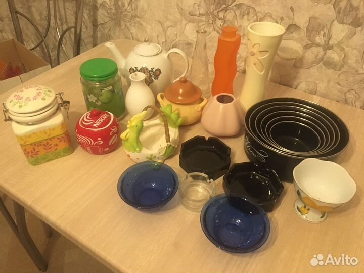 Стаканы ваза чайник