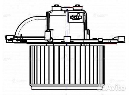 Мотор печки Пежо Партнер 2 2012-2015, Peugeot Part