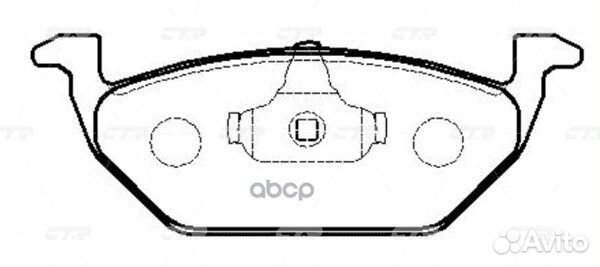 GK1280 колодки дисковые передние Audi A3, VW G
