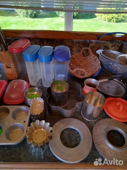 Кухонная посуда бу, сковорода, банки, крышки