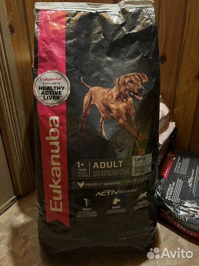 Корм для собак eukanuba large breed 18кг