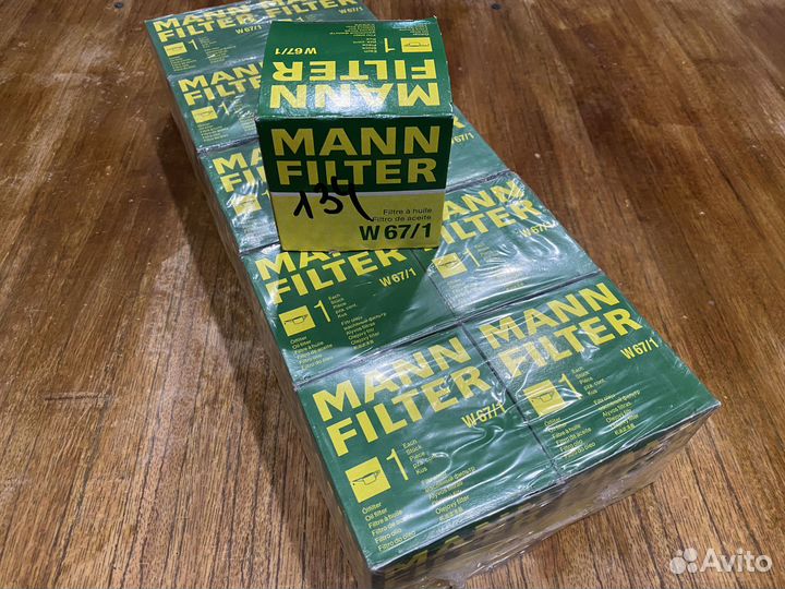 Фильтр масляный mann W 67/1