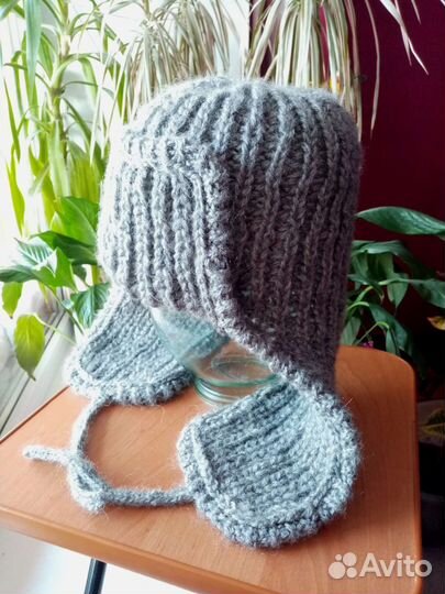 Шапка ушанка, снуд, варежки