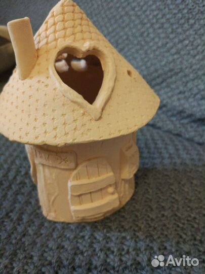 Подсвечник, фигурка из глины