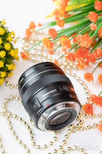 Yongnuo 100mm f/2.0 Canon EF. Гарантия 1 год