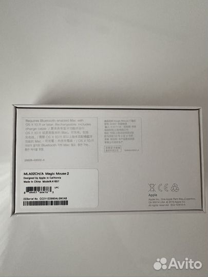 Беспроводная мышь apple magic mouse 2