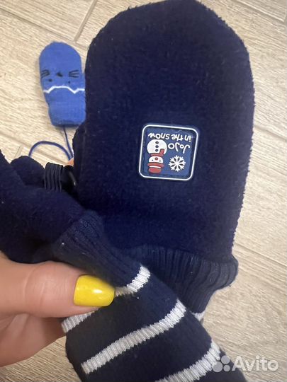 Варежки детские 1-2 года