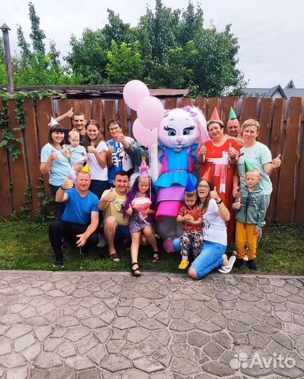 Ростовая кукла Заяц, Чебурашка, Мишка аниматор