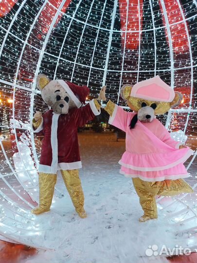 Дед Мороз и Снегурочка (Мишки)