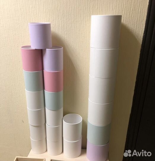 Мыльные цветы, шляпные коробки, упаковка, пленка