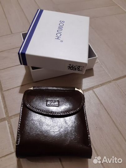 Кошелек муж коричневый кожзам