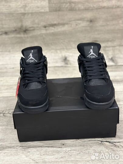 Кроссовки Air Jordan 4 Black Cat (36-45)