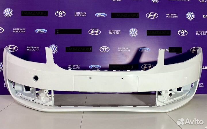 Бампер передний 13 - 16 Skoda Octavia белый