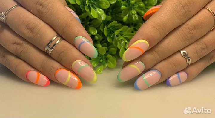 Комбинированный маникюр гель-лак (шеллак)