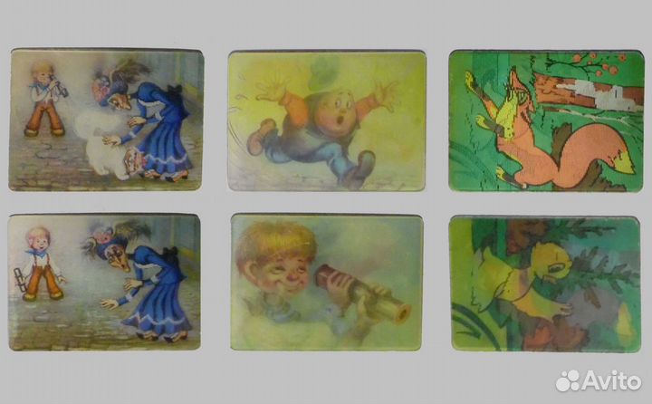 Переливные календари и Стерео открытки СССР