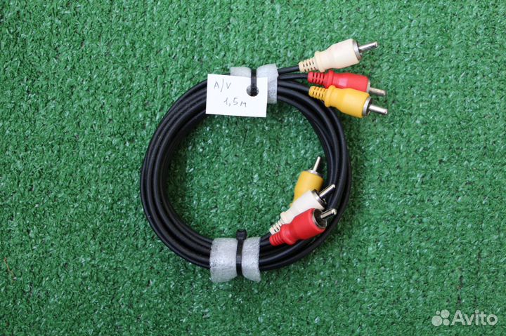 A/V кабели 3RCA для приставок 1.2m