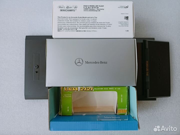 1/43 Боксы для моделей