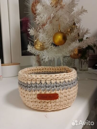 Корзинки вязаные