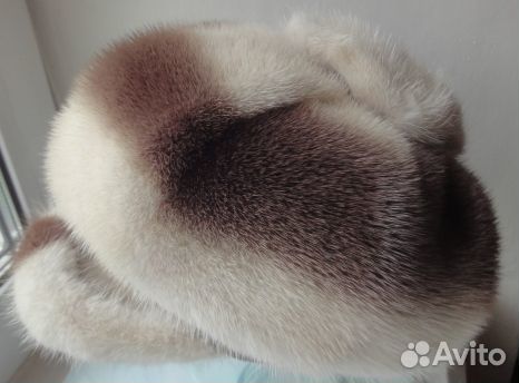 Красивая и теплая норковая кепка-берет, р-р 58-59