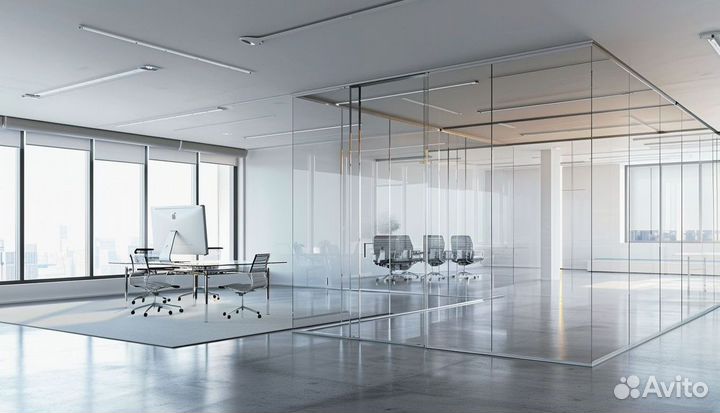 Стеклянная перегородка