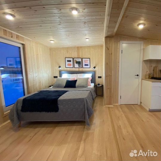 Каркасный дом или баня в стиле барн