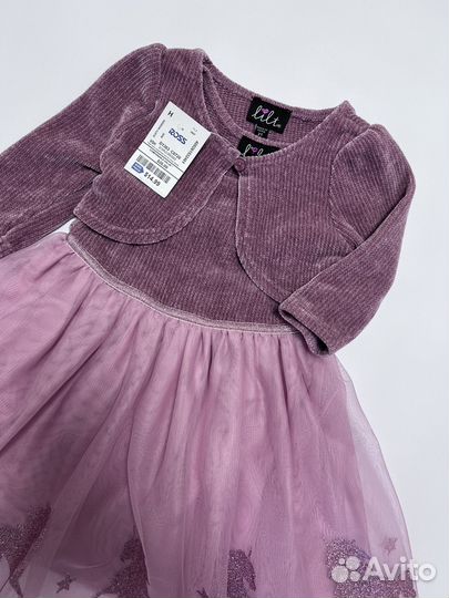 Нарядное платье для девочки 80 86