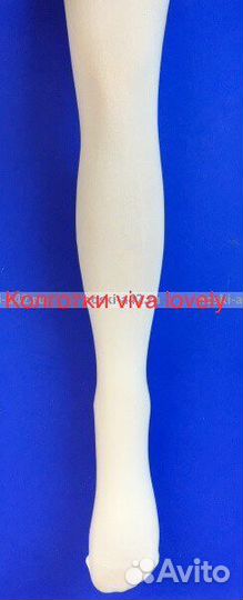 Колготки детские/подростковые viva белые 40 den
