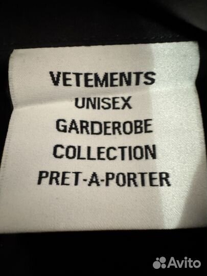 Vetements рубашка оригинал