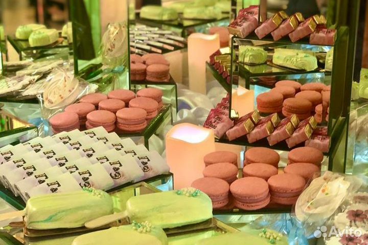 Шоколадный фонтан, кенди бар, мороженое, кофе