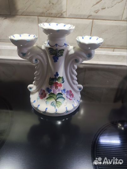 Подсвечник керамический