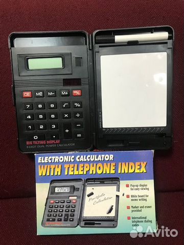 Электронный калькулятор с телефонной книжкой