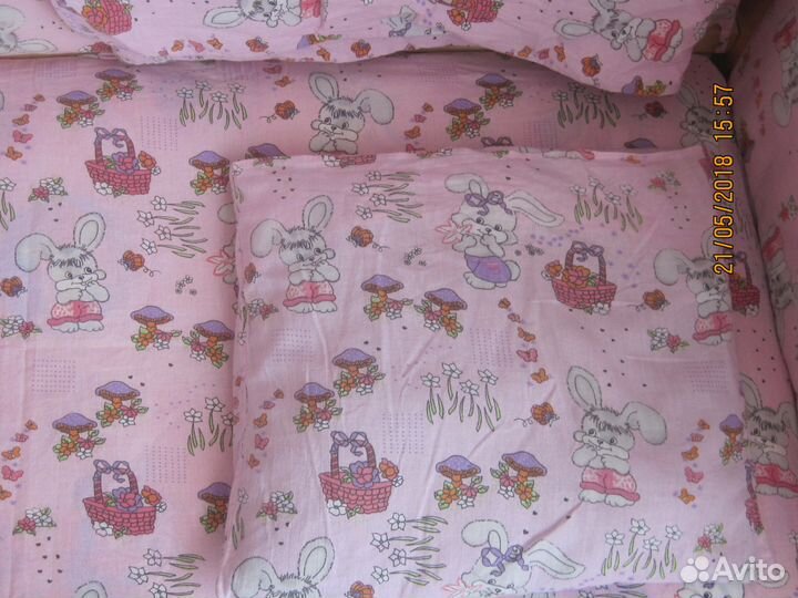 Комплект бортики + постельное