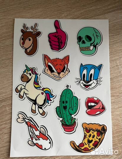 Уф дтф наклейки