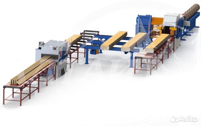 Лесопильная линия в лизинг для среднего леса D450