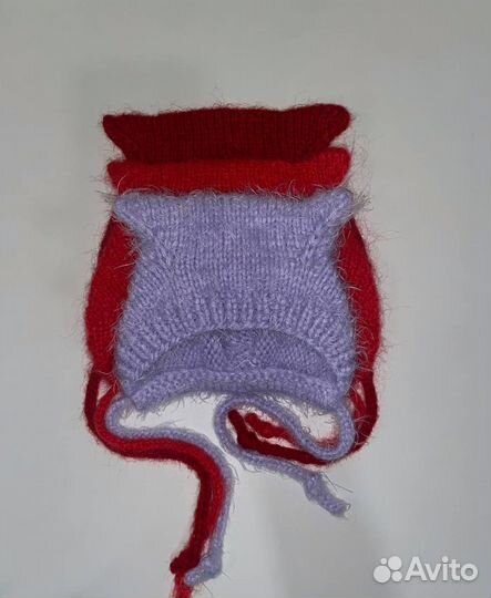 Шапка чепчик с ушками