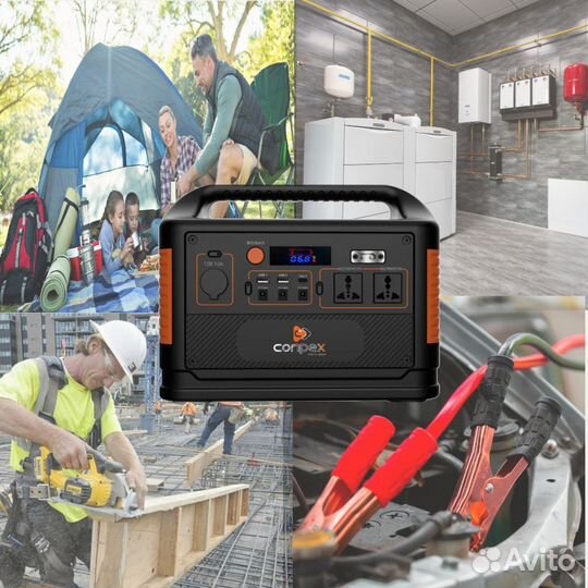 Портативная электростанция с розеткой на 220В