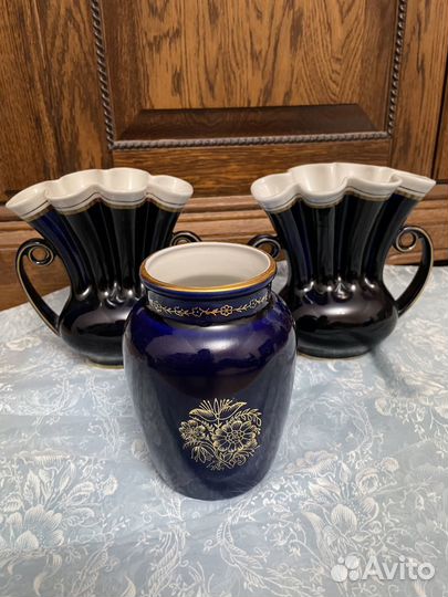 Вазы кобальт лфз