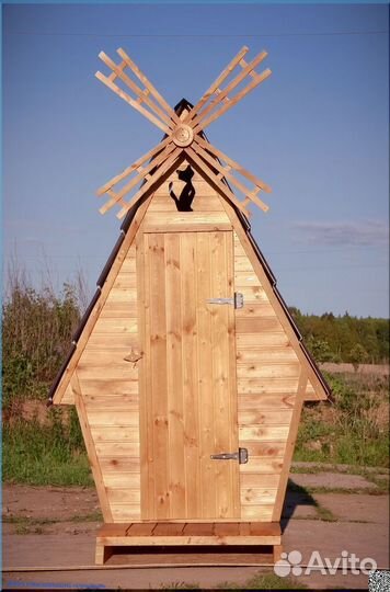 Дачный туалет деревянный HME563