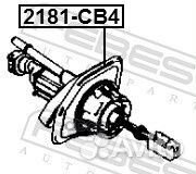 Цилиндр сцепления главный Febest 2181-CB4 2181-CB4