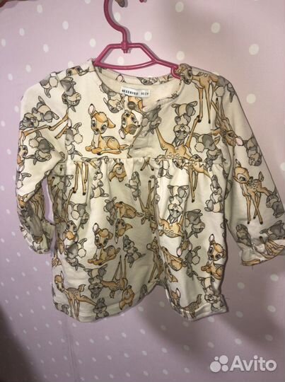 Платье для девочки теплое rezerved 80 см на годик