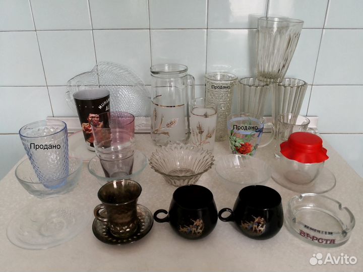 Салатники Графин Селёдочницы Розетки СССР (стекло)