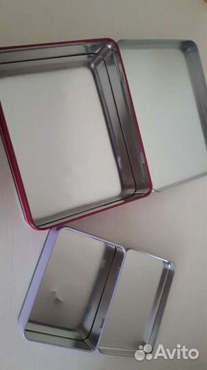 Новые шкатулки из металла (набор из 2х шт)