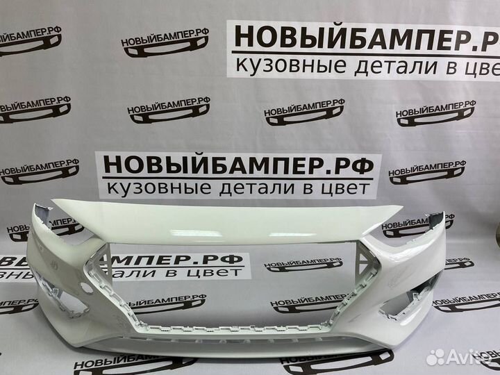 Передний бампер Hyundai Solaris 2017-2020