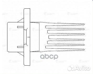 Резистор э/вент. отоп. для а/м Hyundai/KIA