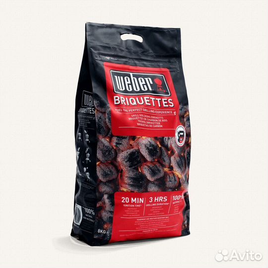 Угольные брикеты weber, 8 кг