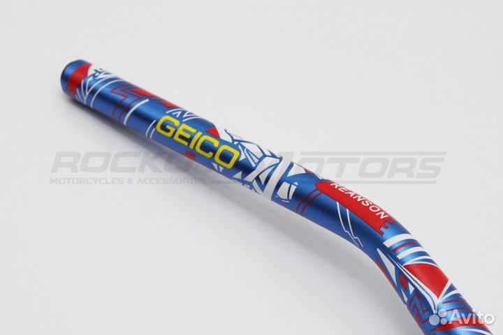 Руль (D28, d22, L800, алюминий, синий) IGP